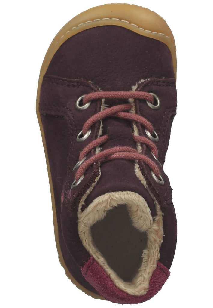 Pepino Halbschuhe Leder/Synthetik Pflaume Warmfutter