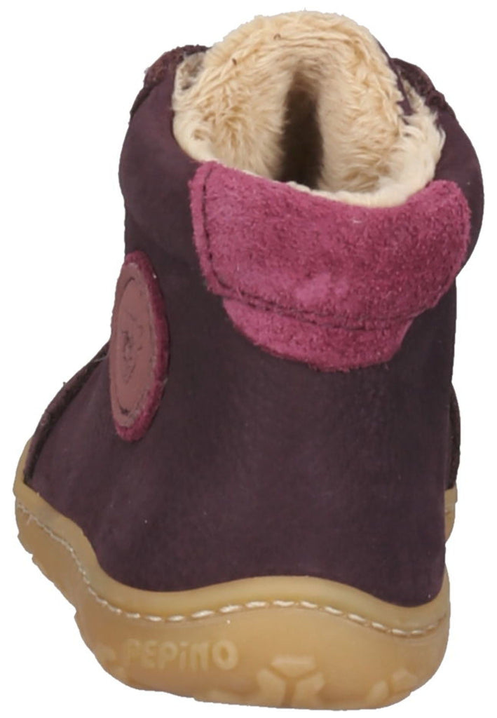 Pepino Halbschuhe Leder/Synthetik Pflaume Warmfutter