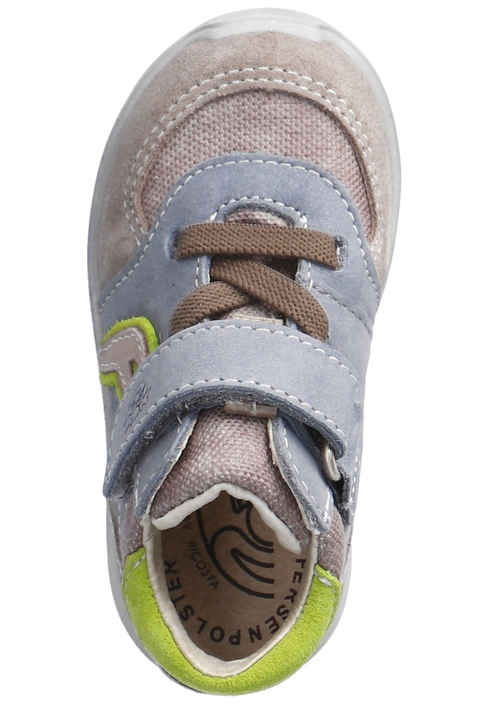 Pepino Halbschuhe Leder/Textil Blau/Grau