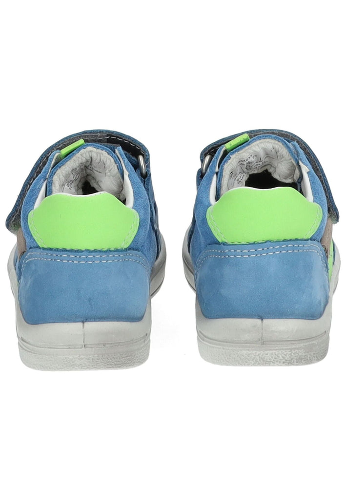 Pepino Halbschuhe Leder/Textil Blau/Lime