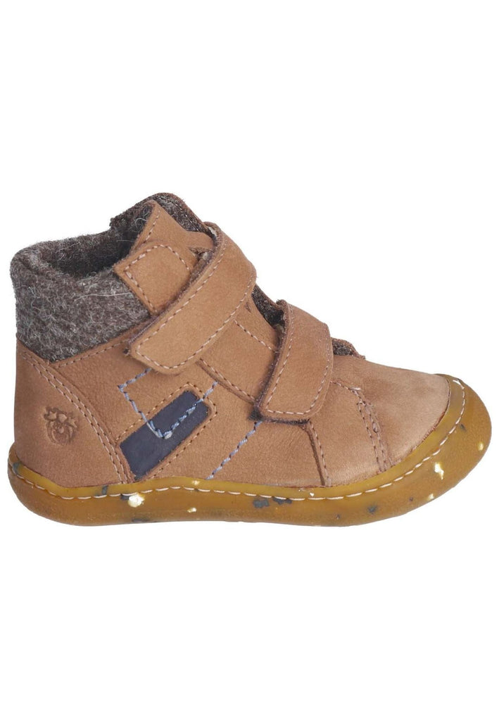 Pepino Halbschuhe Leder/Textil Caramel Warmfutter