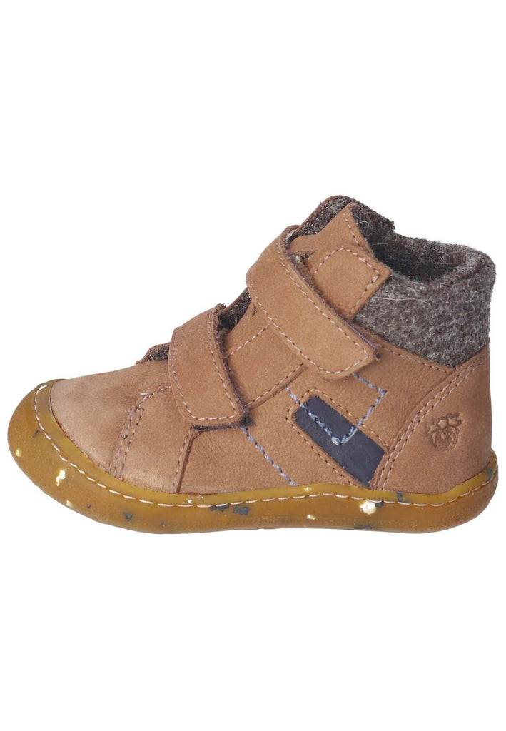 Pepino Halbschuhe Leder/Textil Caramel Warmfutter