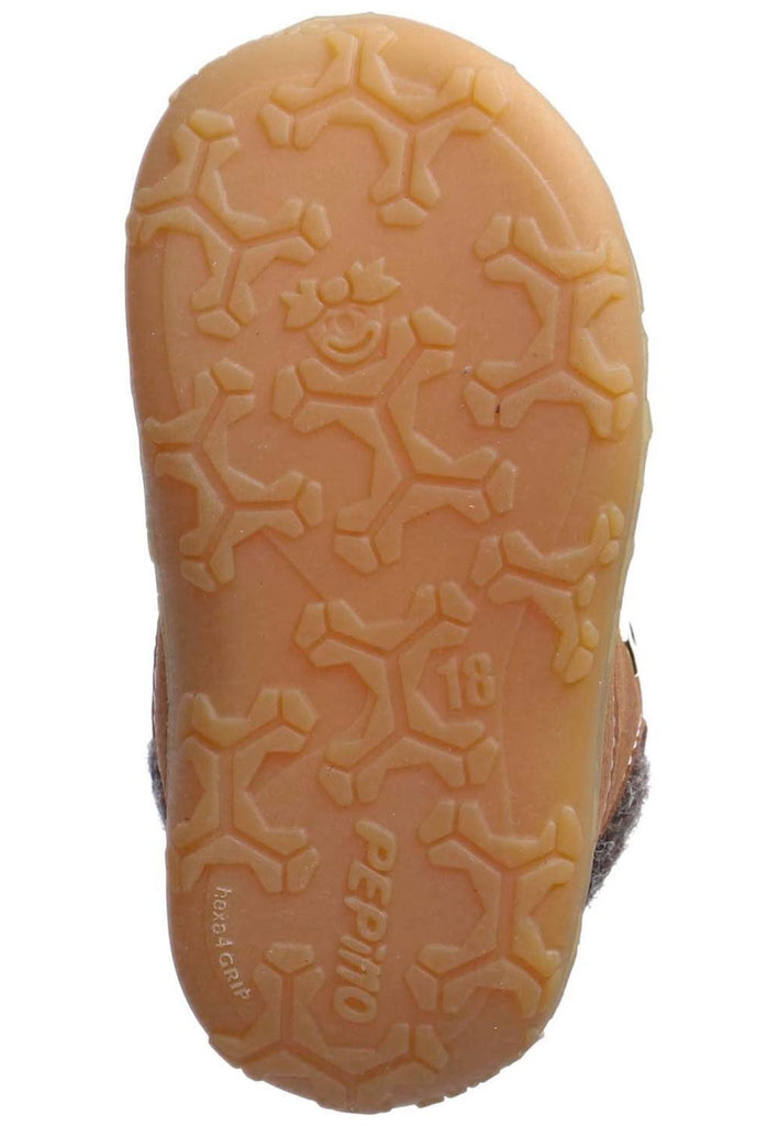 Pepino Halbschuhe Leder/Textil Curry Warmfutter