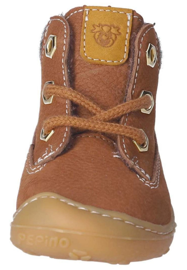 Pepino Halbschuhe Leder/Textil Curry Warmfutter