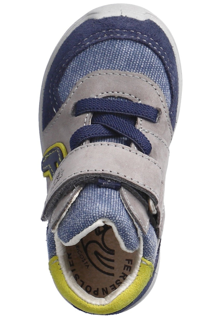 Pepino Halbschuhe Leder/Textil Dunkelblau/Grau