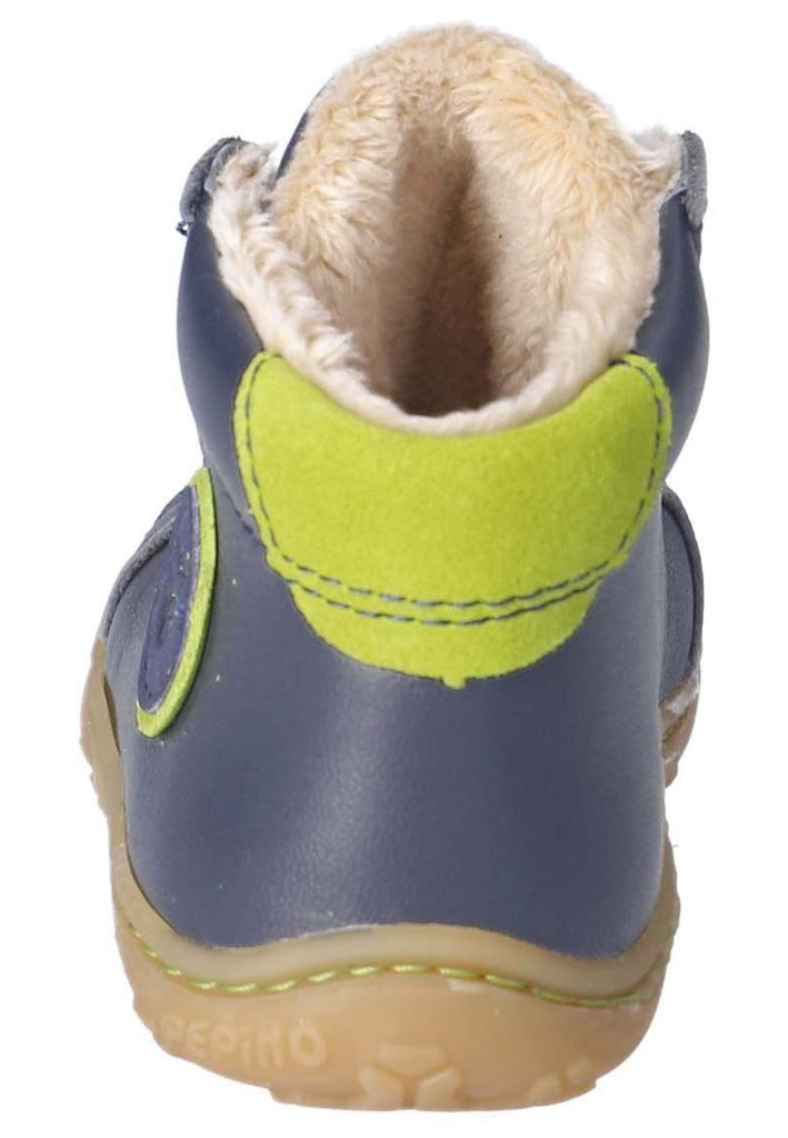 Pepino Halbschuhe Leder/Textil Dunkelblau Warmfutter