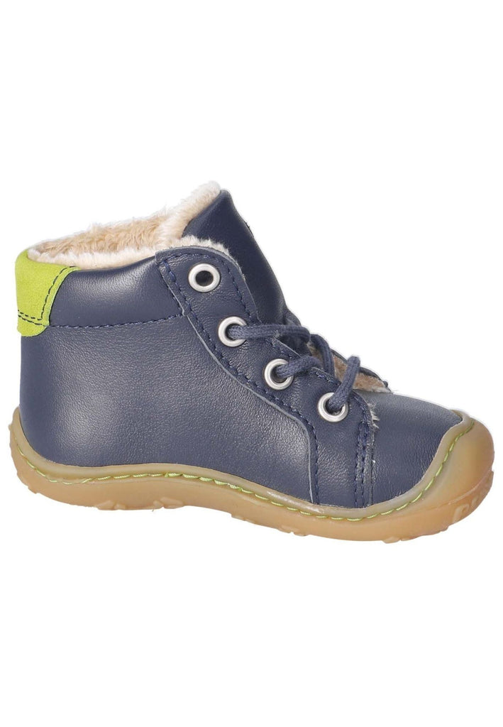 Pepino Halbschuhe Leder/Textil Dunkelblau Warmfutter