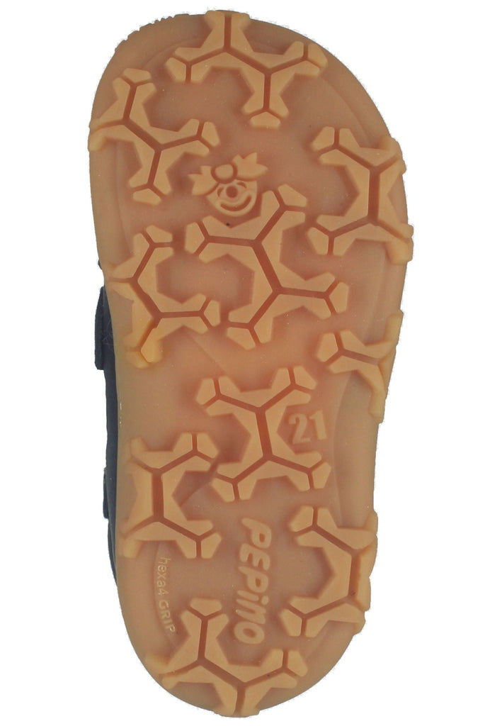 Pepino Halbschuhe Leder/Textil Dunkelblau Warmfutter