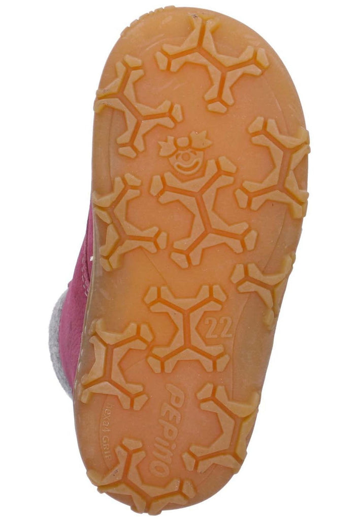 Pepino Halbschuhe Leder/Textil Fuchsia Warmfutter