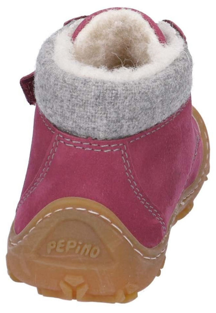 Pepino Halbschuhe Leder/Textil Fuchsia Warmfutter
