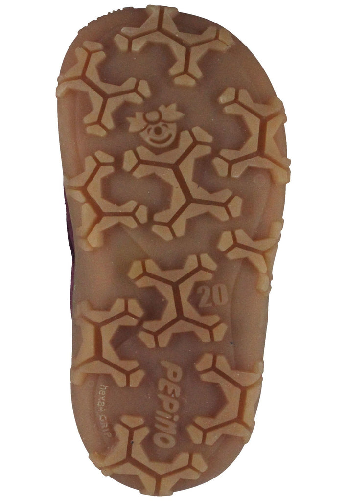 Pepino Halbschuhe Leder/Textil Fuchsia Warmfutter