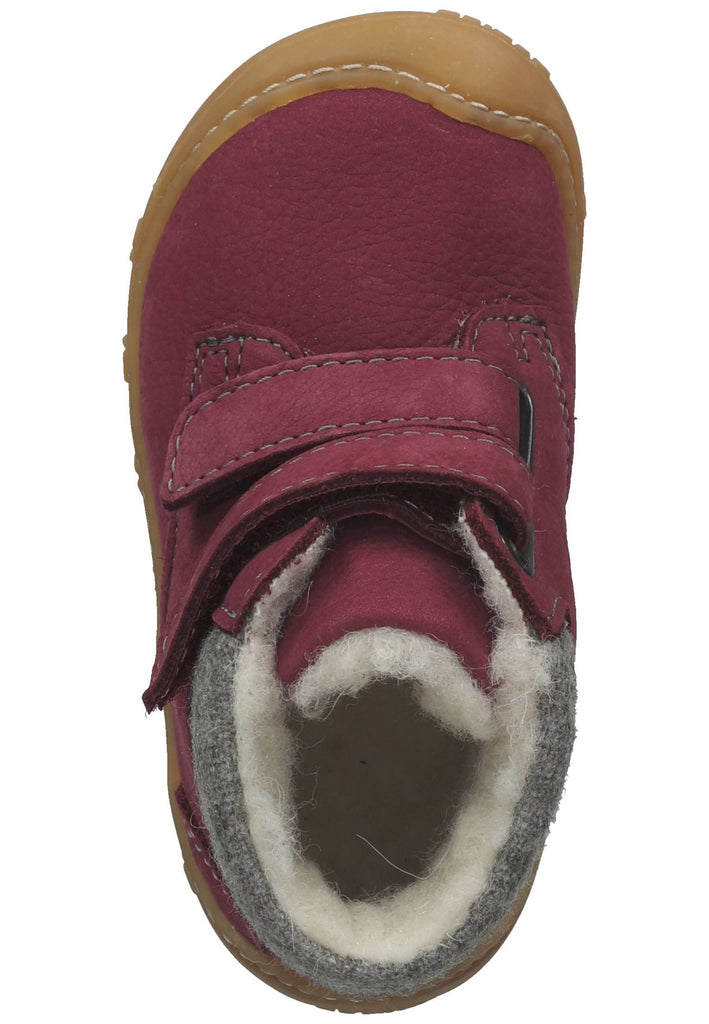 Pepino Halbschuhe Leder/Textil Fuchsia Warmfutter