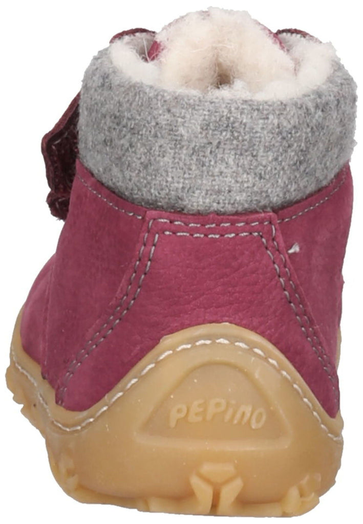 Pepino Halbschuhe Leder/Textil Fuchsia Warmfutter