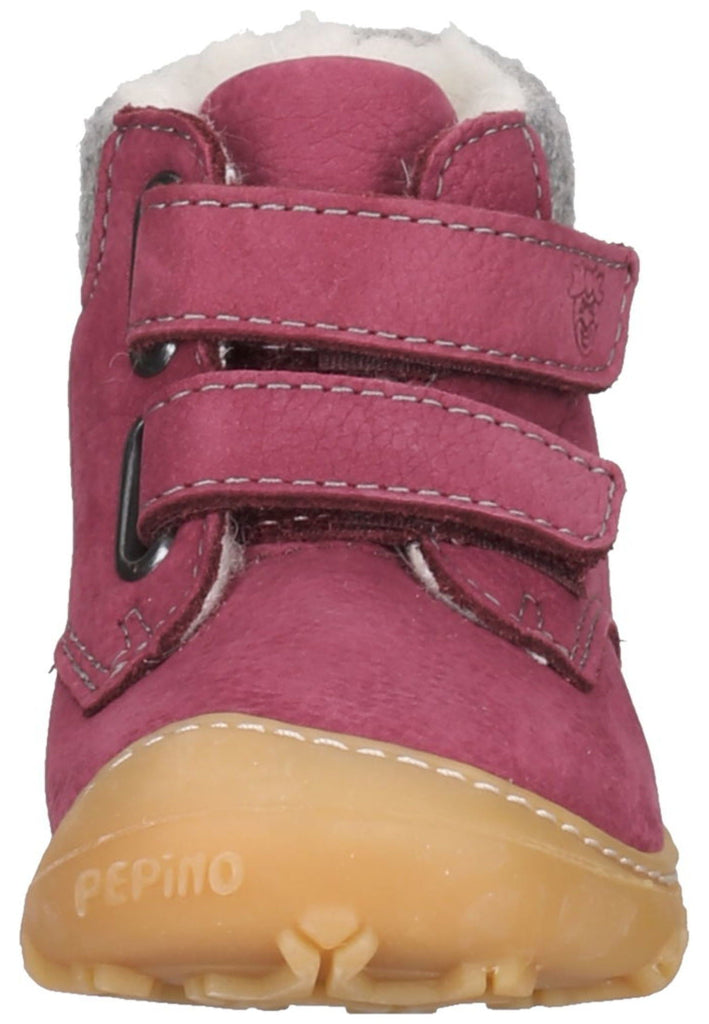 Pepino Halbschuhe Leder/Textil Fuchsia Warmfutter