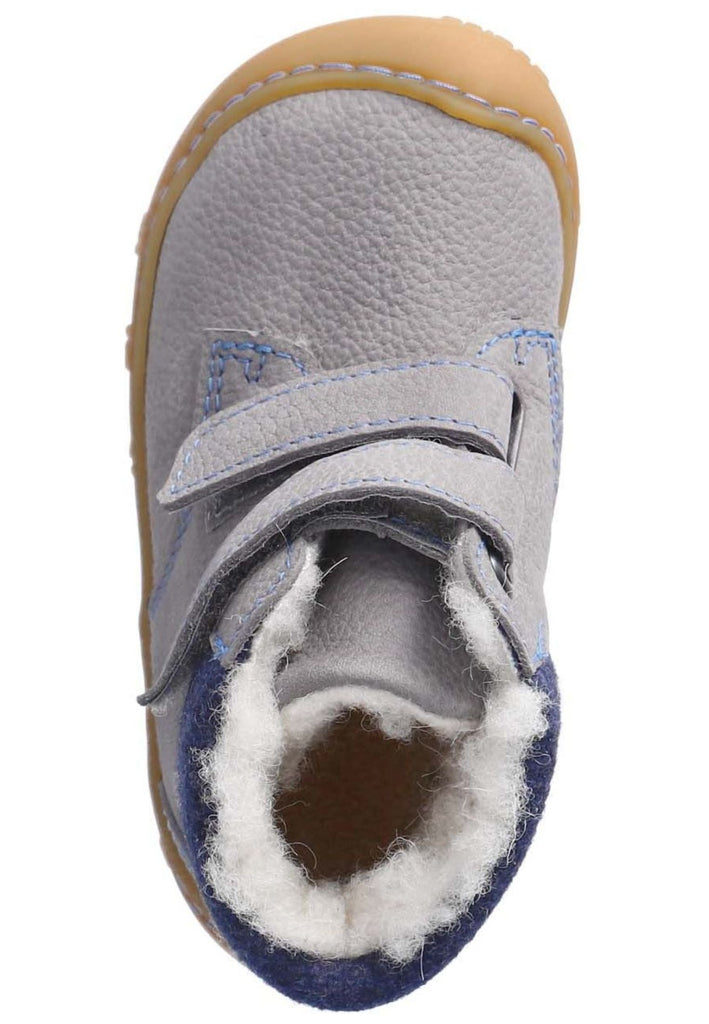 Pepino Halbschuhe Leder/Textil Graphit Warmfutter