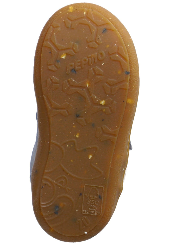 Pepino Halbschuhe Leder/Textil Grau/Blau