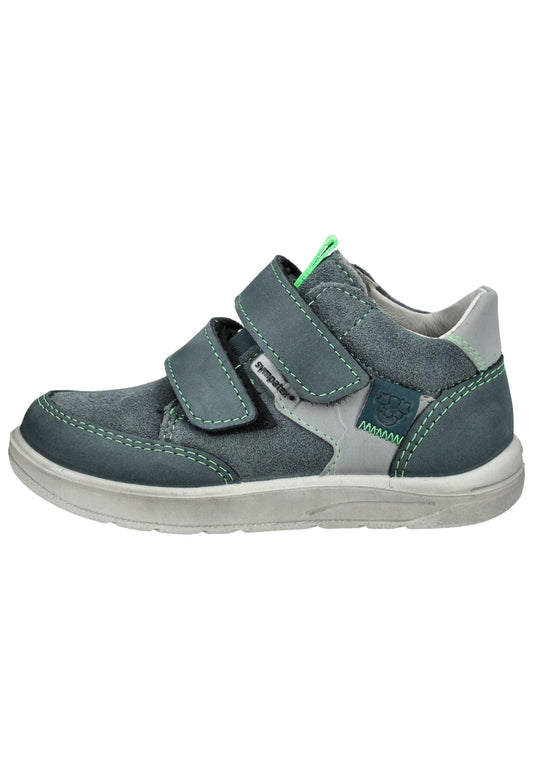 Pepino Halbschuhe Leder/Textil Grau/Grün