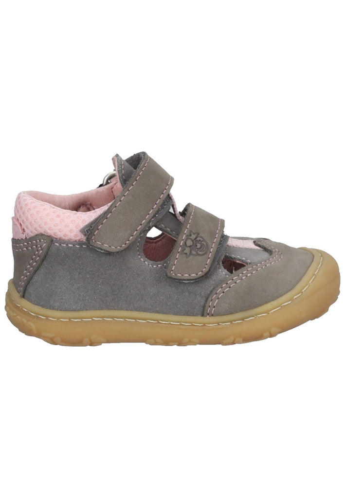 Pepino Halbschuhe Leder/Textil Grau/Rosa