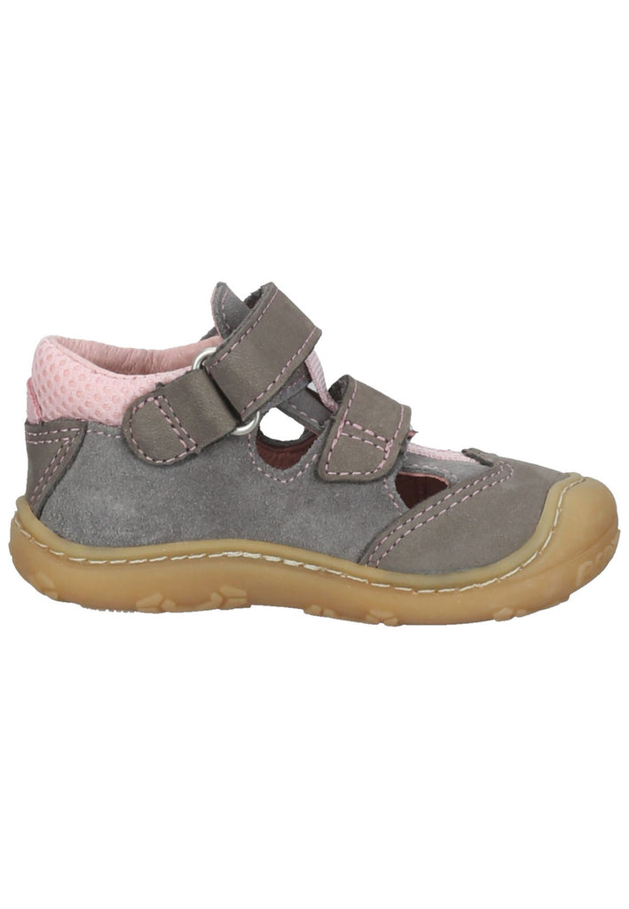 Pepino Halbschuhe Leder/Textil Grau/Rosa