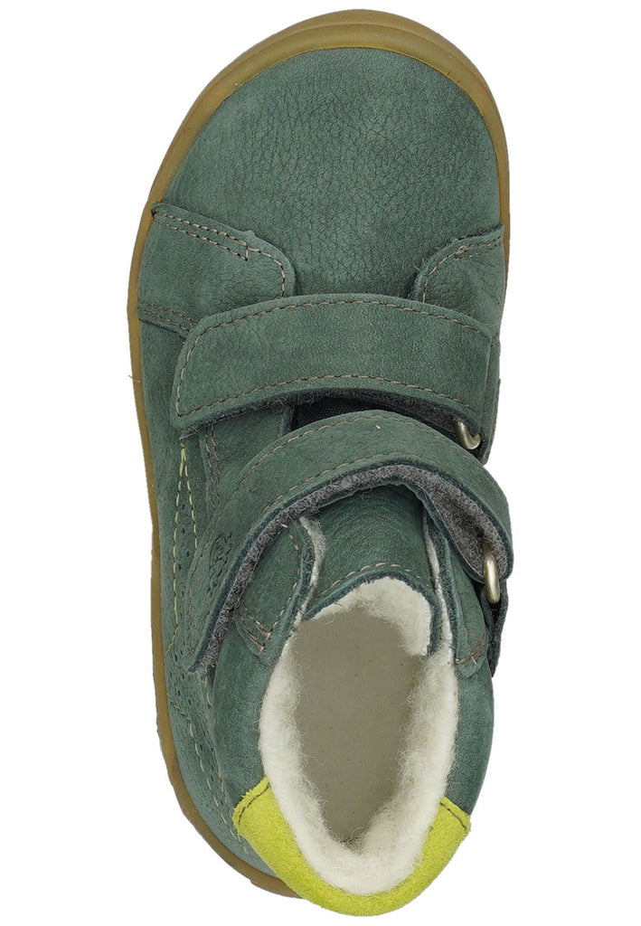 Pepino Halbschuhe Leder/Textil Grün Warmfutter
