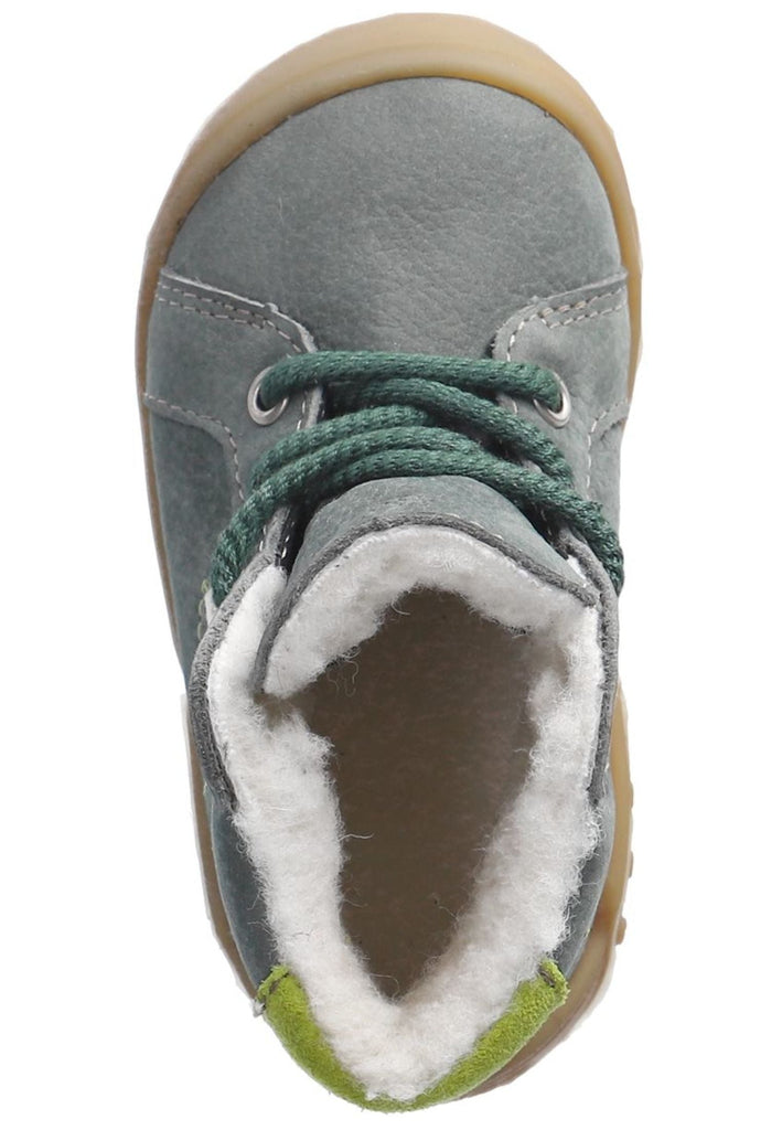 Pepino Halbschuhe Leder/Textil Grün Warmfutter