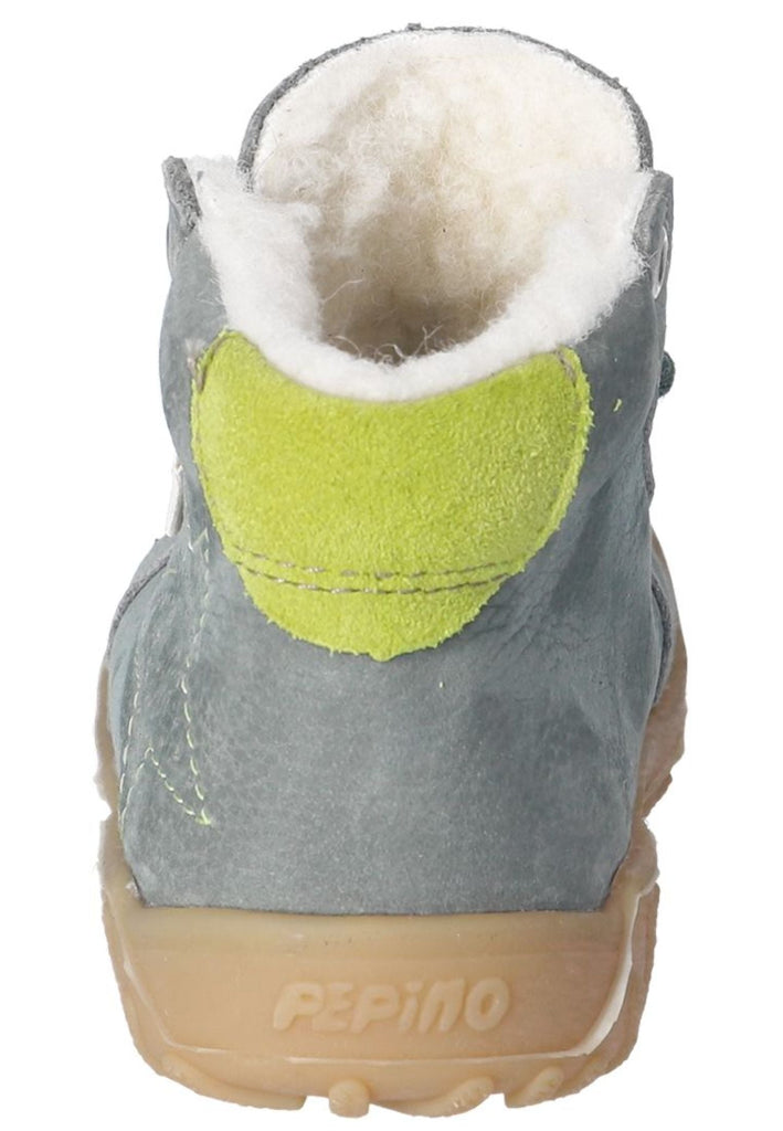 Pepino Halbschuhe Leder/Textil Grün Warmfutter