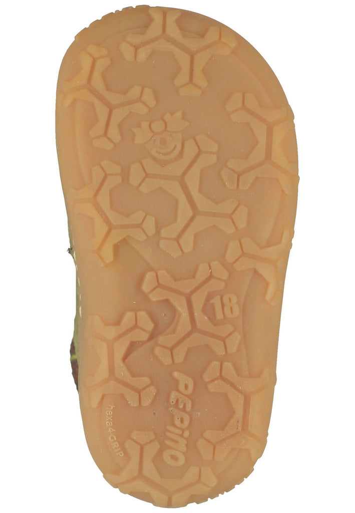 Pepino Halbschuhe Leder/Textil Oliv Warmfutter