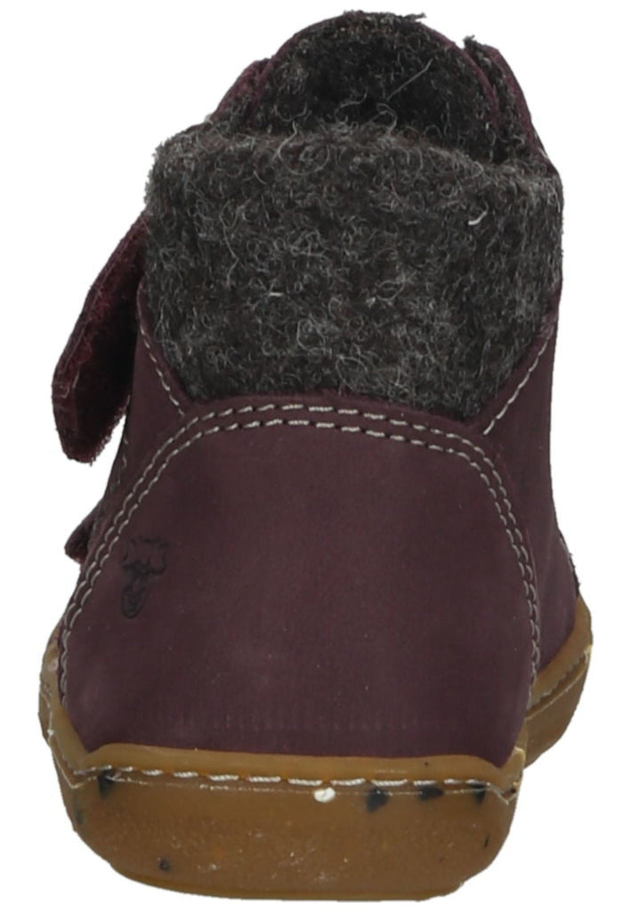 Pepino Halbschuhe Leder/Textil Pflaume Warmfutter