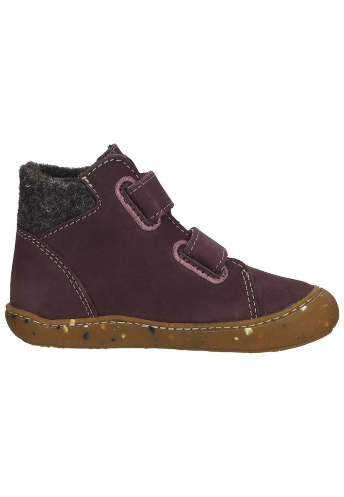 Pepino Halbschuhe Leder/Textil Pflaume Warmfutter