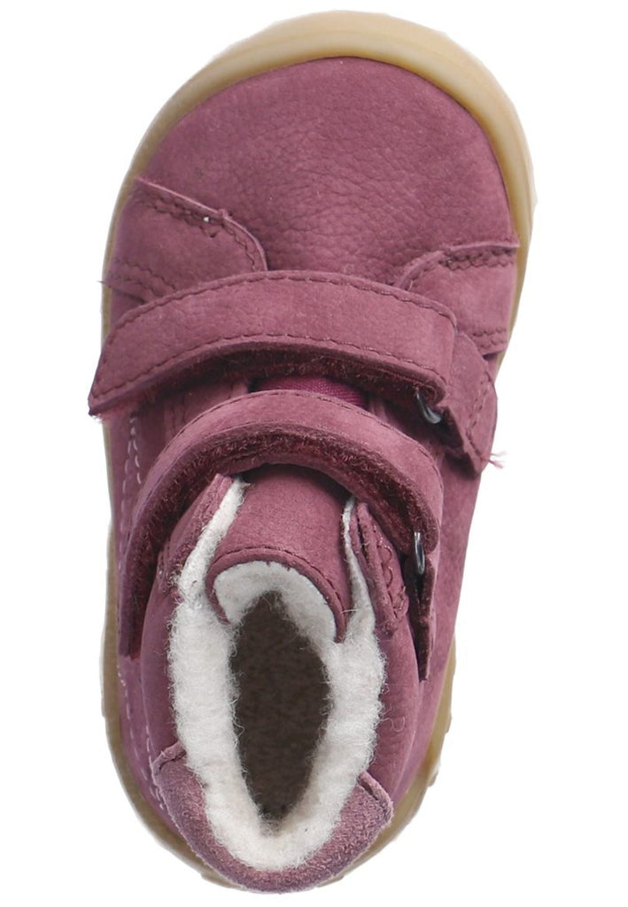 Pepino Halbschuhe Leder/Textil Pflaume Warmfutter