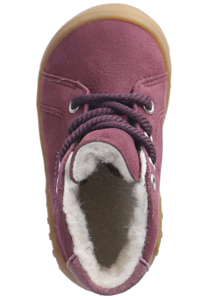 Pepino Halbschuhe Leder/Textil Pflaume Warmfutter