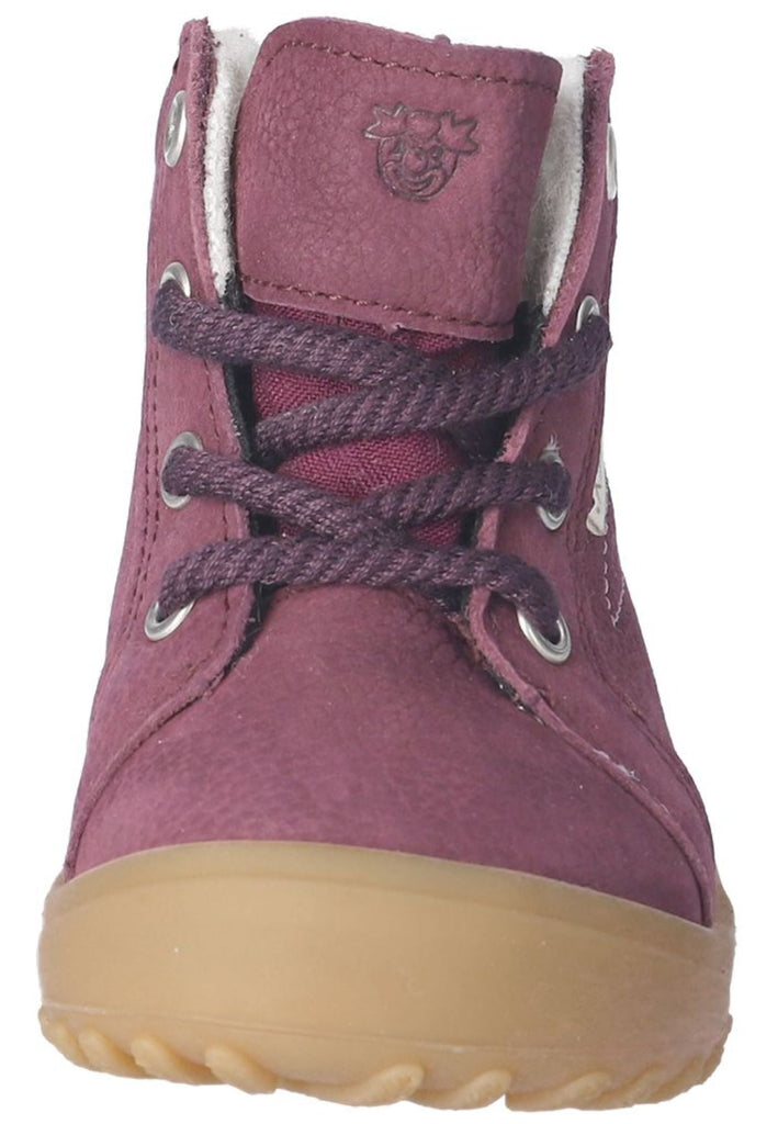 Pepino Halbschuhe Leder/Textil Pflaume Warmfutter