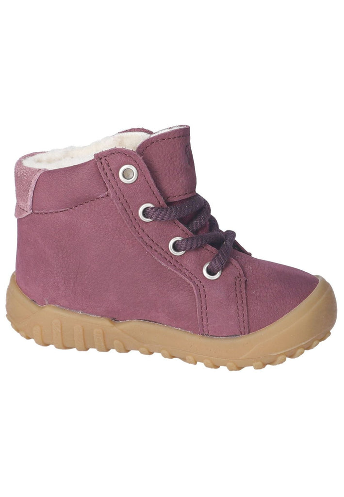 Pepino Halbschuhe Leder/Textil Pflaume Warmfutter