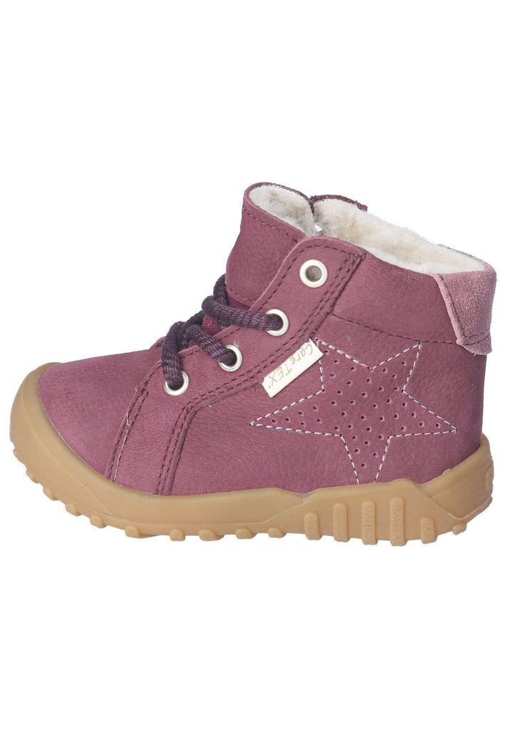 Pepino Halbschuhe Leder/Textil Pflaume Warmfutter