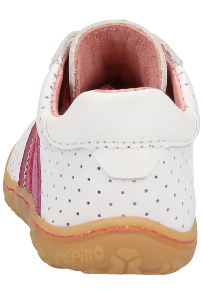 Pepino Halbschuhe Leder Weiß/Pink