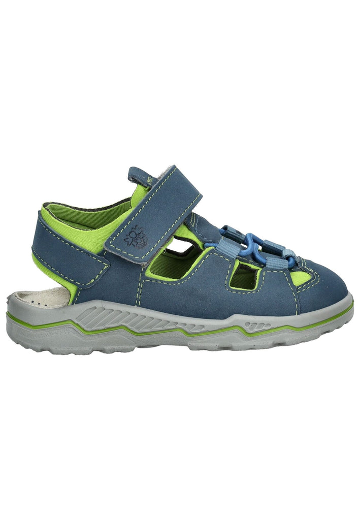 Pepino Halbschuhe Lederimitat/Textil Blau/Grün