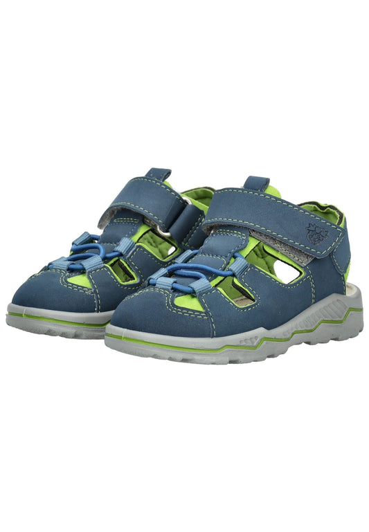 Pepino Halbschuhe Lederimitat/Textil Blau/Grün