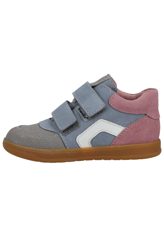 Pepino Halbschuhe Veloursleder Rosa/Hellblau