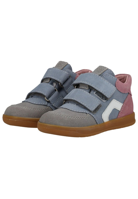 Pepino Halbschuhe Veloursleder Rosa/Hellblau