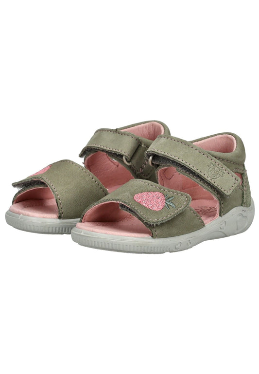 Pepino Sandalen Leder Grau/Pink