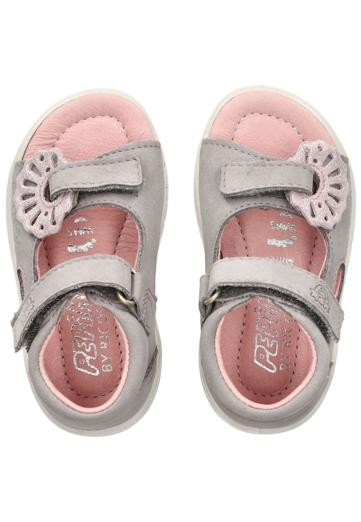 Pepino Sandalen Leder Grau/Rosa