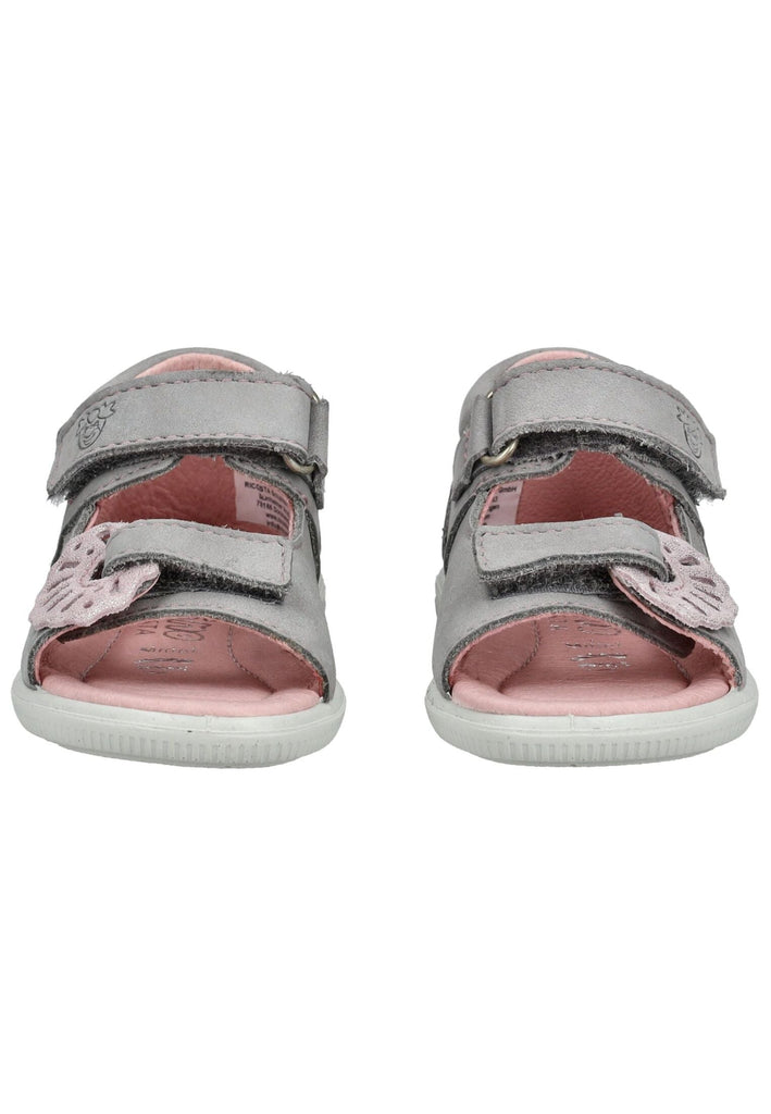 Pepino Sandalen Leder Grau/Rosa
