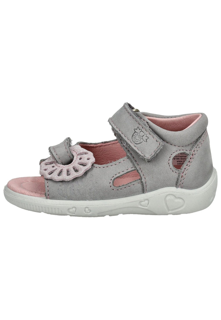 Pepino Sandalen Leder Grau/Rosa