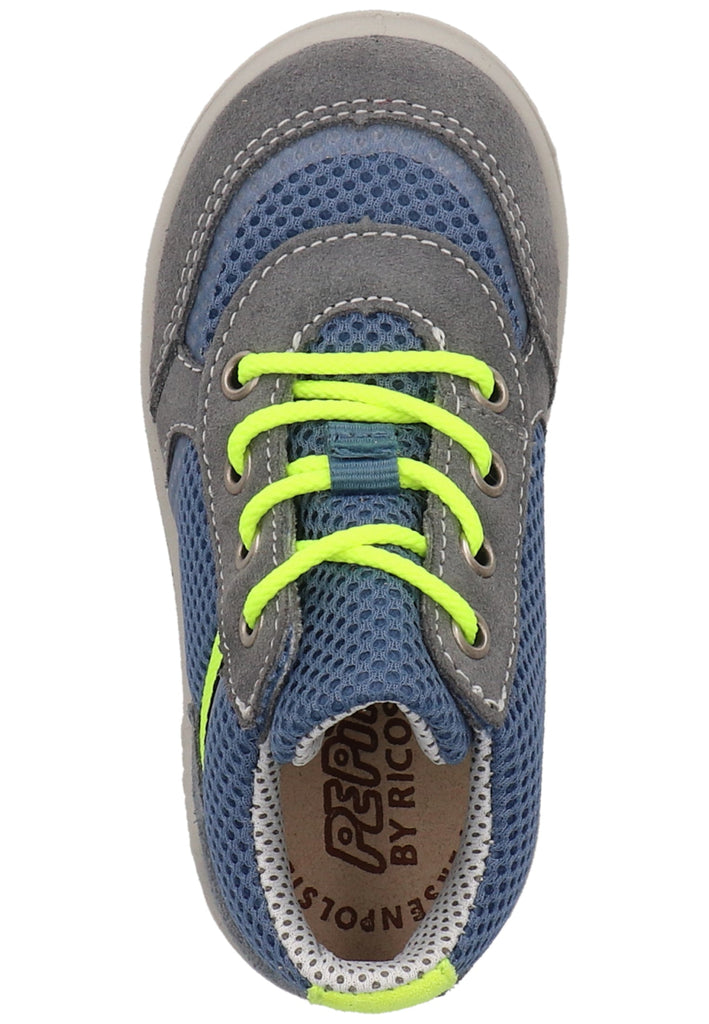 Pepino Sneaker Leder/Textil Grau/Blau