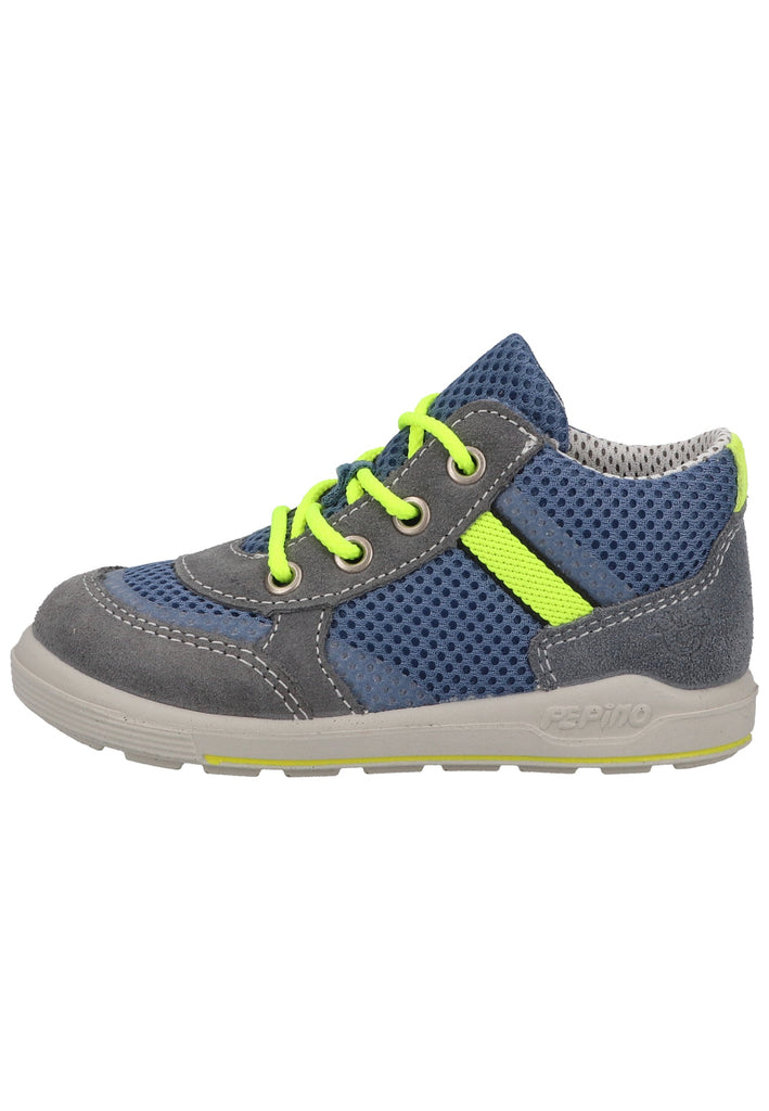 Pepino Sneaker Leder/Textil Grau/Blau