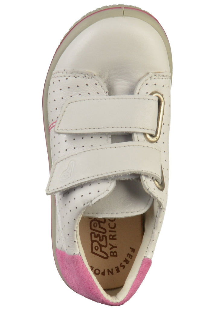 Pepino Sneaker Leder Weiß/Pink