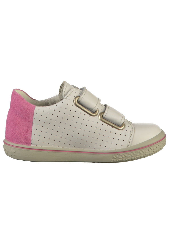 Pepino Sneaker Leder Weiß/Pink
