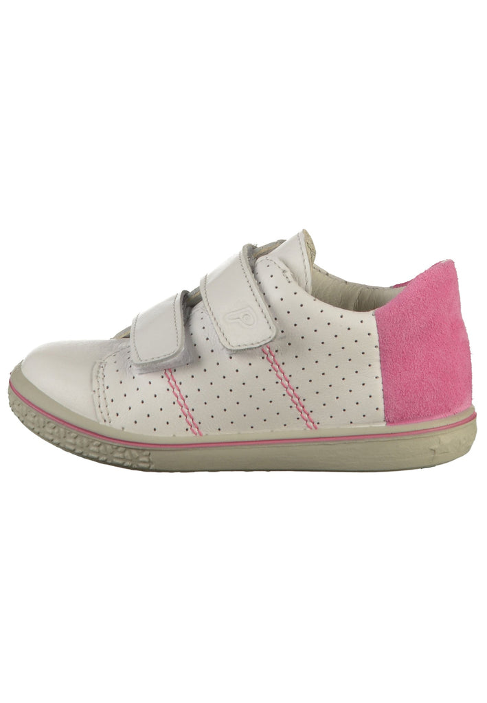 Pepino Sneaker Leder Weiß/Pink