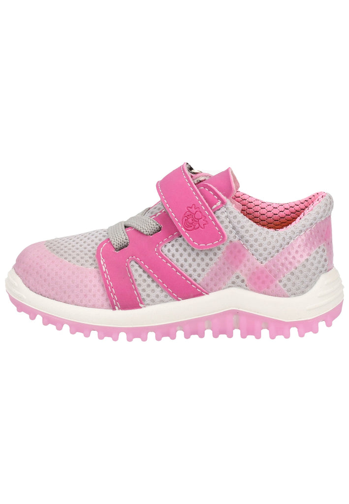 Pepino Sneaker Lederimitat/Mesh Grau/Pink