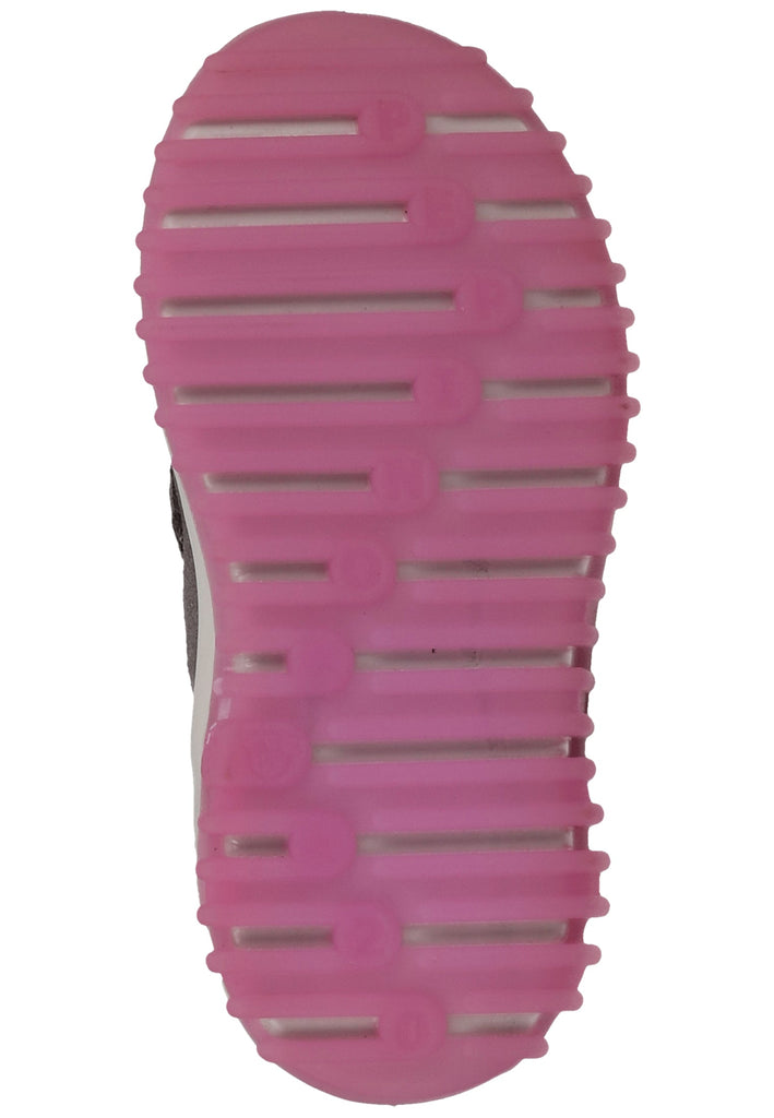 Pepino Sneaker Lederimitat/Mesh Grau/Rosa